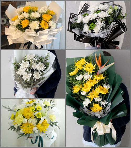 河南安阳林州市石板岩镇白事花束代送
